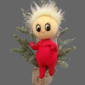 Vintage SSCO Christmas Angel, Poseable Arms & Legs, Large Eyes, Decor Display